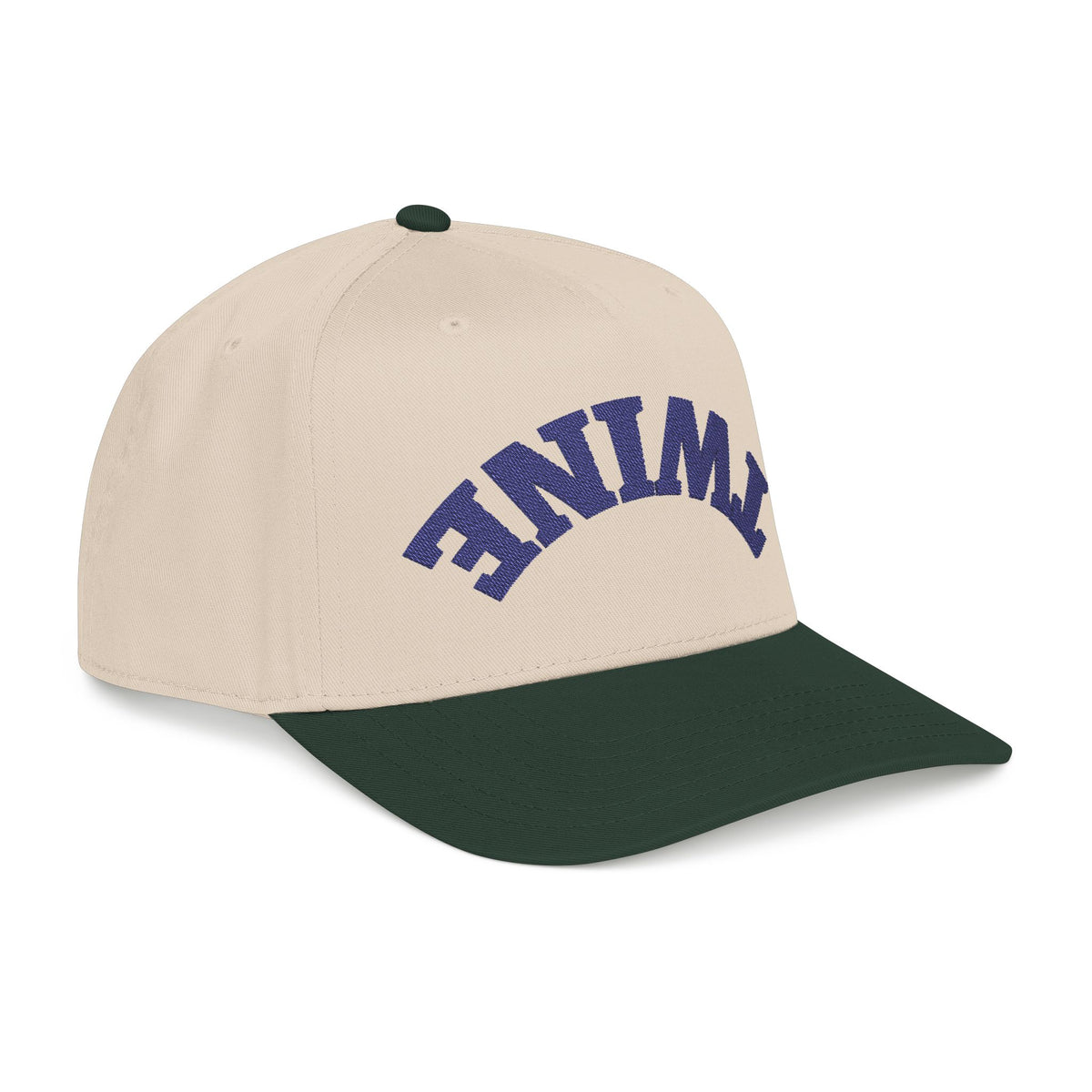 Upside down Twine Hat, Forest Green/Navy