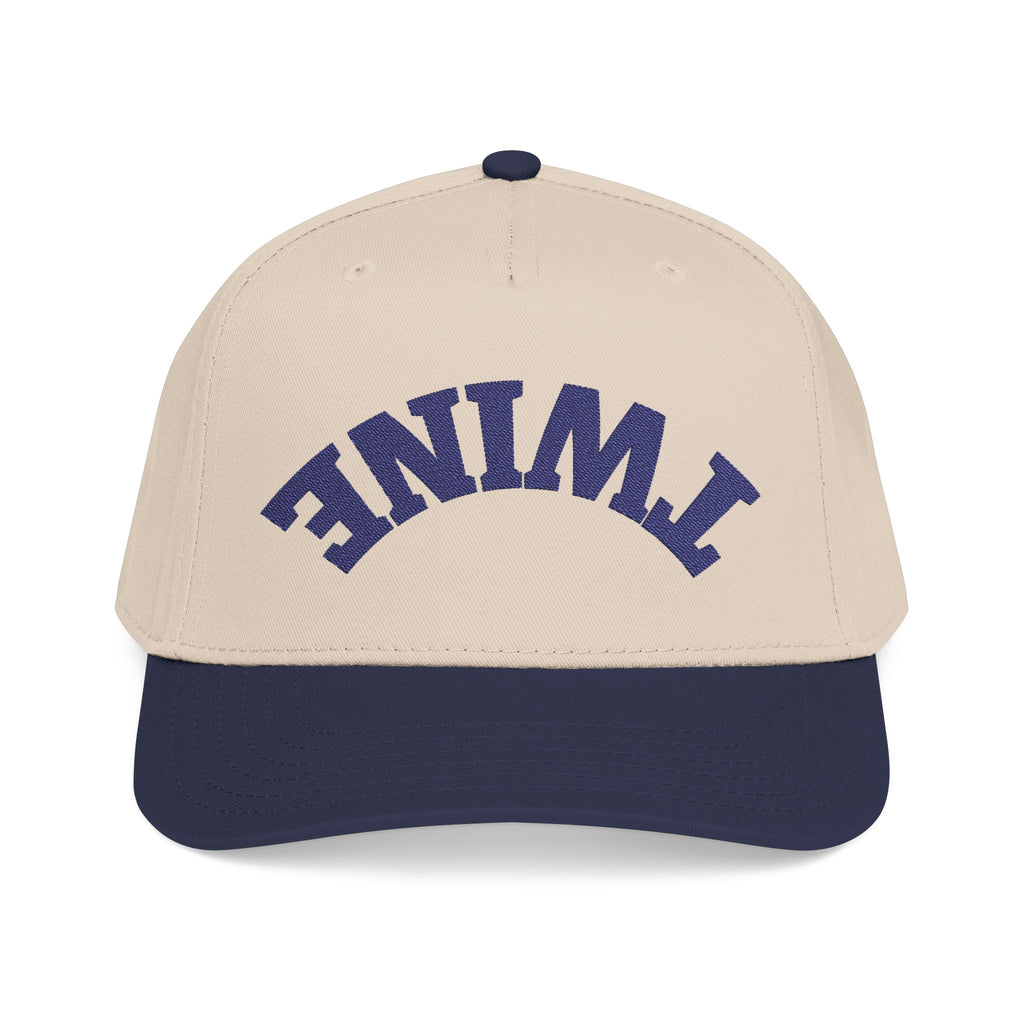 Upside down Twine Hat, Forest Green/Navy