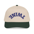 Upside down Twine Hat, Forest Green/Navy