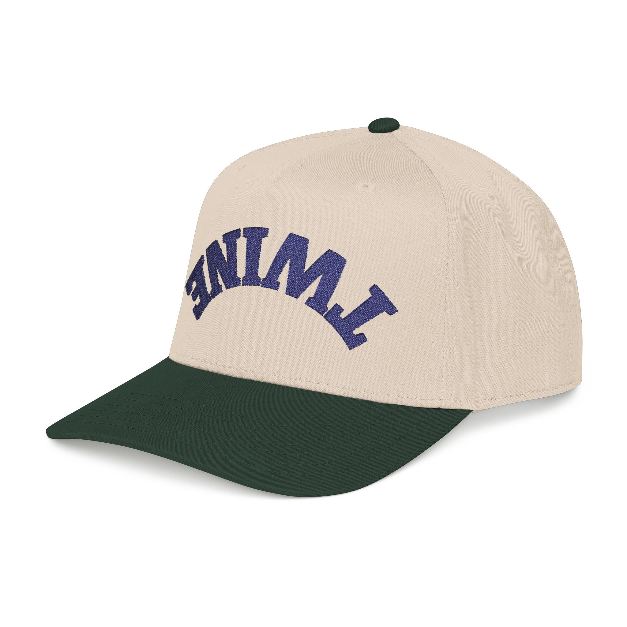Upside down Twine Hat, Forest Green/Navy